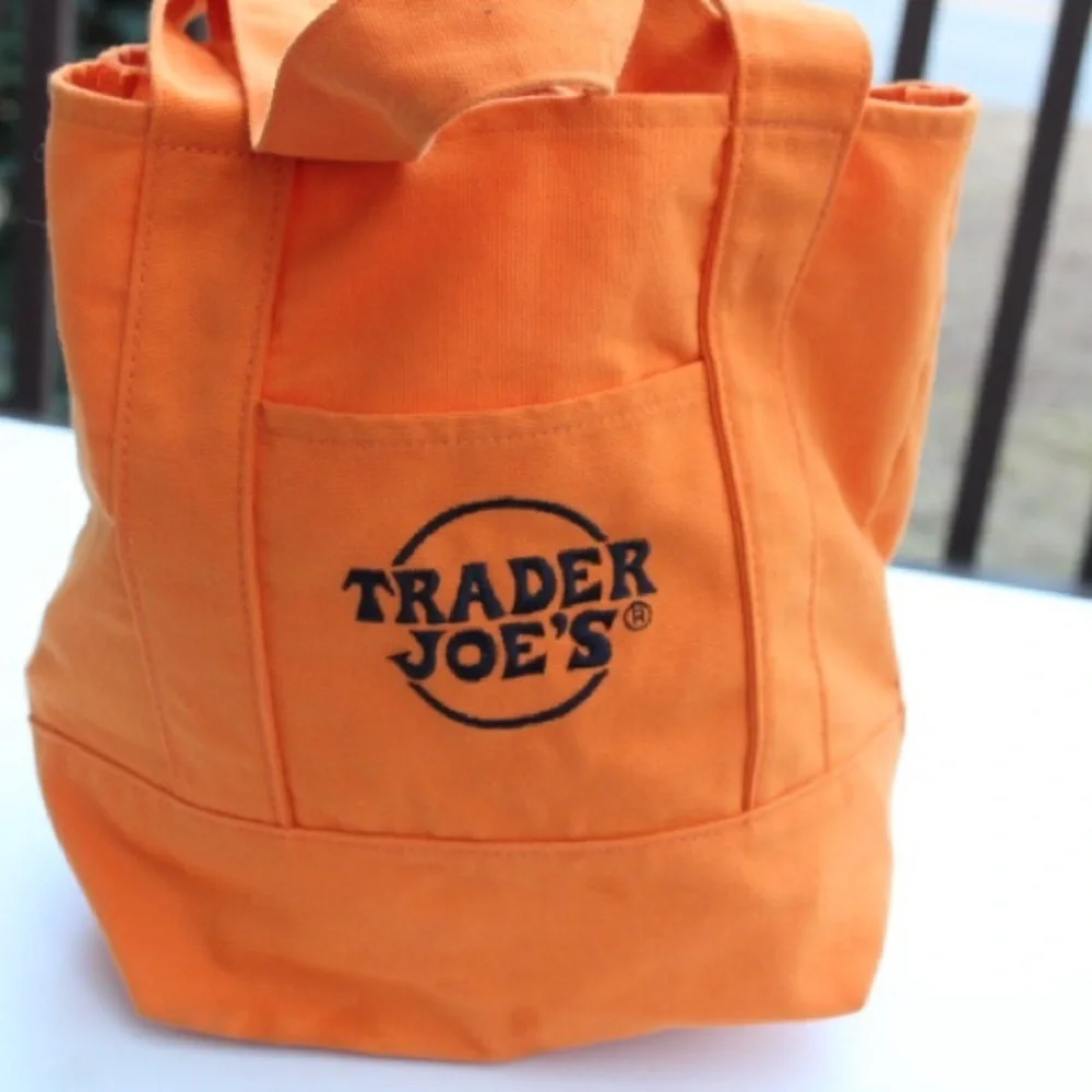 Trader Joe's Halloween mini canvas tote bag
